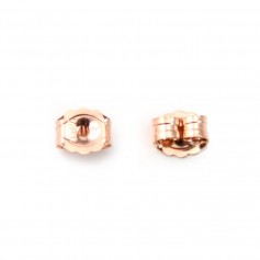 Gold filled rosé 14 carats poussette 3.8x4.6mm x 4pcs