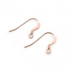 Crochet d'oreille en gold filled 14 carats rosé 14x18mm x 2pcs