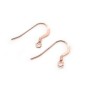 Crochet d'oreille en gold filled 14 carats rosé 14x18mm x 2pcs