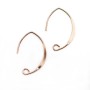 Crochet d'oreille en gold filled 14 carats rosé 25mm x 2pcs
