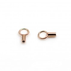 Embout pour fil 1.0mm, en gold filled rosé 14 carats x 2pcs
