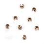 Gold filled rosé 14 carats cachet noeud 3mm x 8pcs