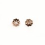 Coupelle en forme de fleur, en gold filled rosé 14 carats, 1x4mm x 10pcs