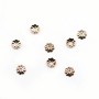 Coupelle en forme de fleur, en gold filled rosé 14 carats, 1x4mm x 10pcs