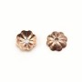 Coupelle en forme de fleur, en gold filled rosé 14 carats, 1x5mm x 8pcs