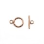 Fermoir Toggle OT 9x12mm en gold filled rosé 14 carats x 1pc