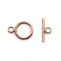14K Gold filled rose 4mm small magnetic clasp x 1pc