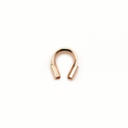Protection for 0.21mm wired wire, 14 carat pink gold filled x 10pcs