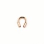 Protection pour fil cablé de 0.21mm, en gold filled rosé 14 carats x 10pcs