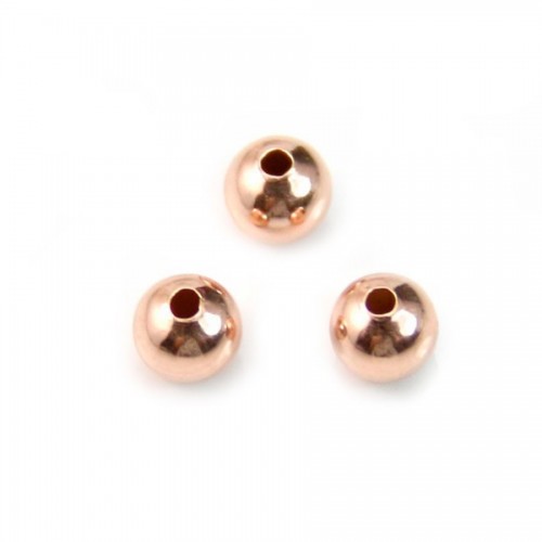 Gold filled rose 14k ball 4mm x 6pcs