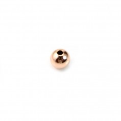 Gold filled rosé 14k perles 5mm x 2pcs