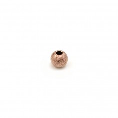 Boule diamanté, en gold filled rosé 14 carat, 1 * 3mm x 10pcs