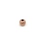 Boule diamanté, en gold filled rosé 14 carat, 1 * 3mm x 10pcs