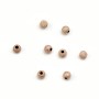 Boule diamanté, en gold filled rosé 14 carat, 1 * 3mm x 10pcs