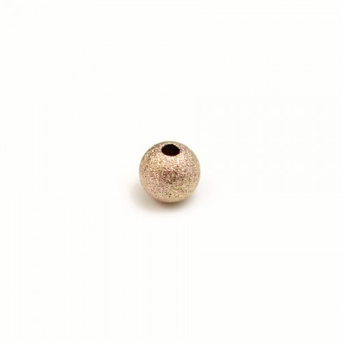 Boule diamanté, en gold filled rosé 14 carat, 1.2x4mm x 6pcs