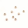 Boule diamanté, en gold filled rosé 14 carat, 1.2x4mm x 6pcs