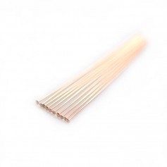 Clou à tête plate en gold filled 14 carats rosé 0.41x38mm x 10pcs