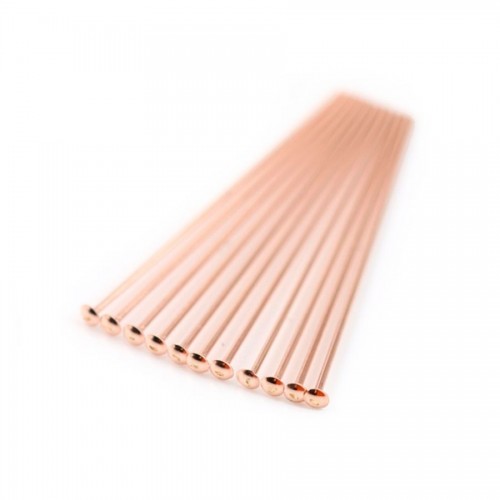 14 carats rose gold filled head pin 0.5x25mm x10pcs