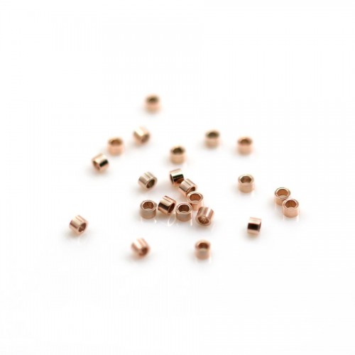 14k rose gold filled crimp tube 1.6x1.0mm x 20pcs