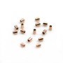 Tube à écraser en gold filled 14 carats rosé 1.6x2.0mm x 20pcs