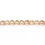 Perles de culture d'eau douce, saumon, baroque, 6-7mm x 20pcs