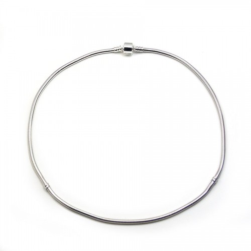 Serpentine links necklace 925 silver x 45cm