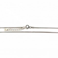 Chaîne maille serpentine en argent 925 1.2mm x 45cm