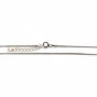 Chaîne maille serpentine en argent 925 1.2mm x 45cm