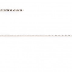 Chaîne maille forçat, en argent 925, 0.6 * 0.9mm x 50cm