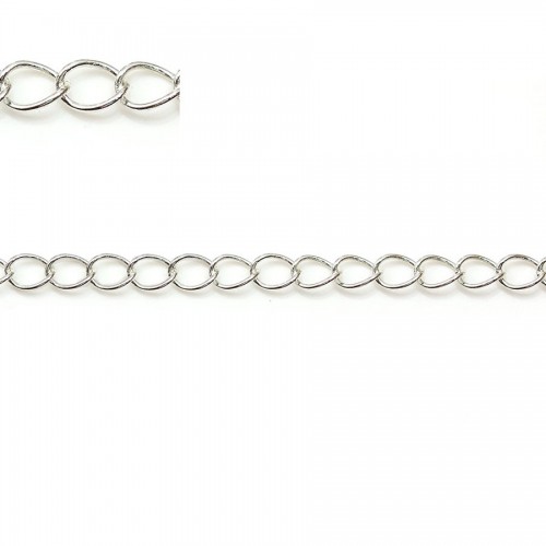 925 sterling silver chain - 3.5* 4.5mm x 50cm