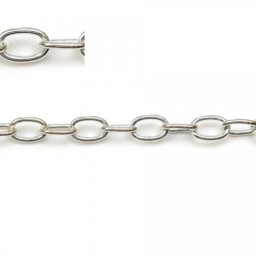 Sterling silver 925 oval Chain 4x6mm x 50cm