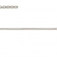 Chaîne agent 925 maille ovale 1.3x1.6x0.35mm x 50cm