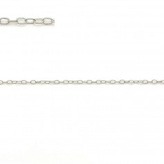 Chaîne agent 925 maille ovale 1.1x1.5mm x 50cm