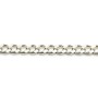 Chaîne argent 925 massif gourmette plate 4.3x3x1.4mm x 50cm