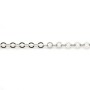 Chaîne argent 925 maille ronde plate 3.5mm x 50cm