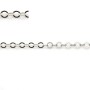 Chaîne argent 925 maille ronde plate 3.5mm x 50cm