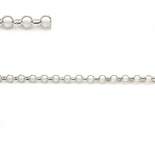 925 sterling silver jaseron link chain 3.5mm x 50cm