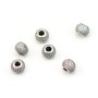 Perle de  style Pandora en argent 925 & zirconium x 1pc