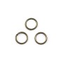Anneaux ronds ouverts, métal couleur bronze, 0.8x5mm environ 100pcs