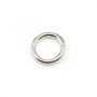 Anneaux ronds soudé argenté 1x10mm x 50pcs
