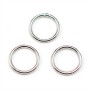 Anneaux ronds soudé argenté 1x10mm x 50pcs