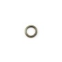 Anneaux rond soudés, métal couleur bronze, 1x6mm environ 100pcs