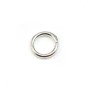 Anneaux ronds soudé argenté 1x8mm x 50pcs