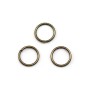Anneaux ronds ouverts, métal couleur bronze, 0.8x6mm environ 100pcs