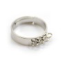 Bague réglable, de différentes couleurs, doté de 4 anneaux x 1pc