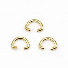 Bélière de couleur doré, en forme de triangle arrondi, 5x7mm x 10pcs