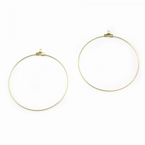 Earring Chandelier gold tone 50mm x 20pcs