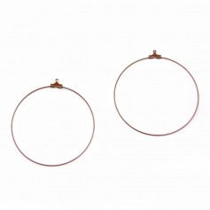 Créole pour crochet cuivre 60mm x 20pcs