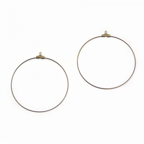 Earring Chandelier gold tone 50mm x 20pcs