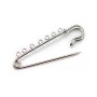 Broche en métal de différentes couleurs, avec 7 anneaux, 58mm * 13 - 15mm x 1pc